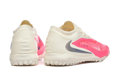 Men's Nike Phantom 6 Low Elite TF Football Shoes - Pink/Soft Cream/Fierce Pink