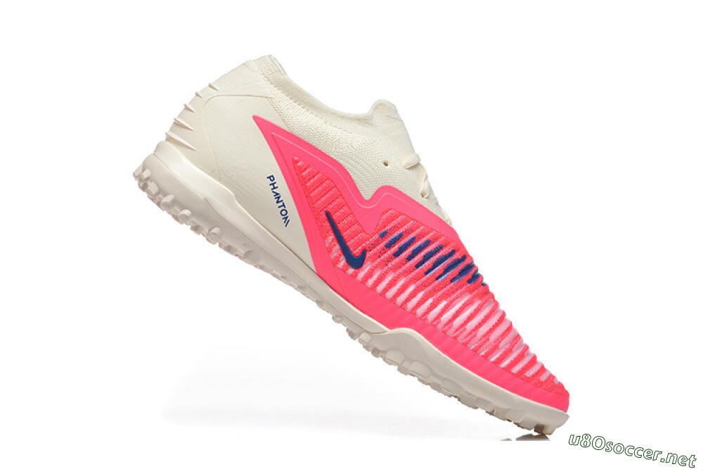Men's Nike Phantom 6 Low Elite TF Football Shoes - Pink/Soft Cream/Fierce Pink 7
