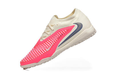 Men's Nike Phantom 6 Low Elite TF Football Shoes - Pink/Soft Cream/Fierce Pink