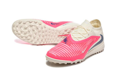 Men's Nike Phantom 6 Low Elite TF Football Shoes - Pink/Soft Cream/Fierce Pink