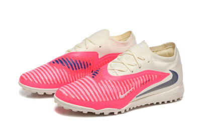Men's Nike Phantom 6 Low Elite TF Football Shoes - Pink/Soft Cream/Fierce Pink
