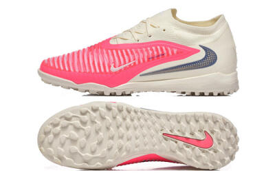 Men's Nike Phantom 6 Low Elite TF Football Shoes - Pink/Soft Cream/Fierce Pink