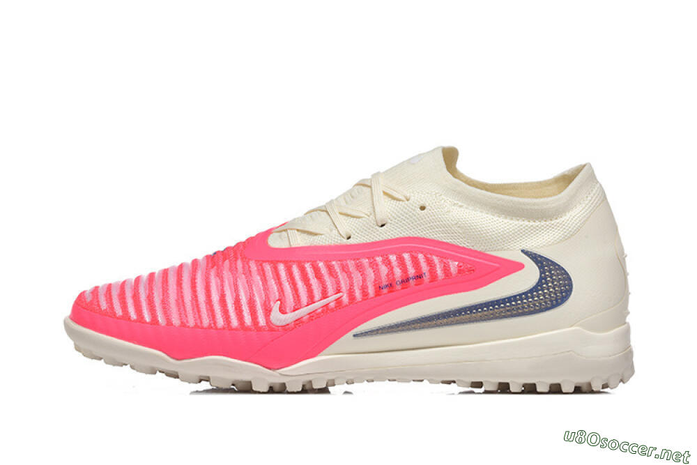 Men's Nike Phantom 6 Low Elite TF Football Shoes - Pink/Soft Cream/Fierce Pink 0