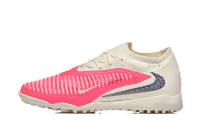 Men's Nike Phantom 6 Low Elite TF Football Shoes - Pink/Soft Cream/Fierce Pink