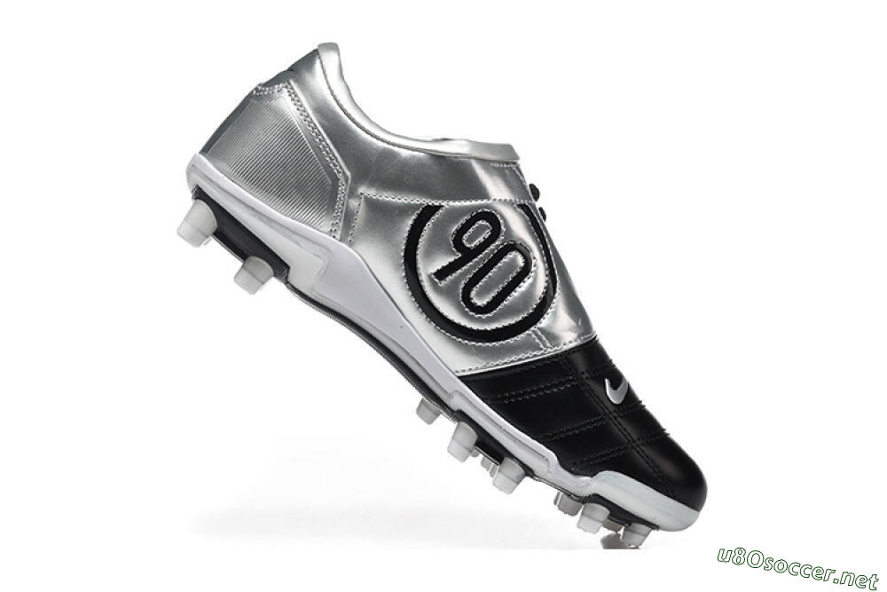 Men's Nike Total 90 III FG Football Boots - Black/Silver/White 6