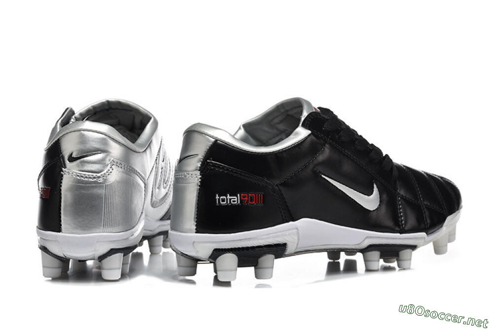 Men's Nike Total 90 III FG Football Boots - Black/Silver/White 8