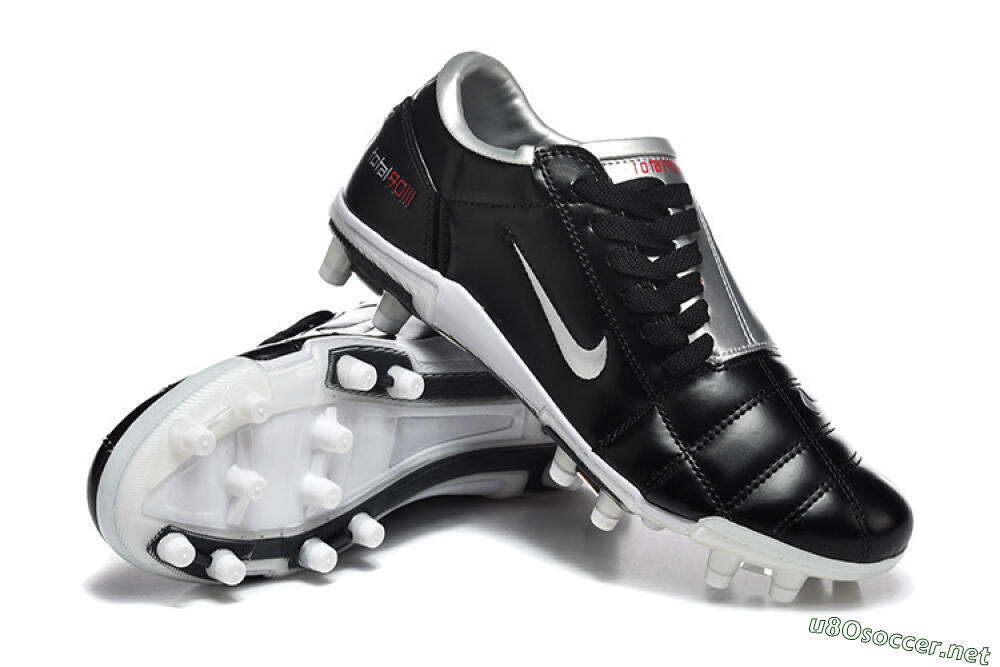 Men's Nike Total 90 III FG Football Boots - Black/Silver/White 3