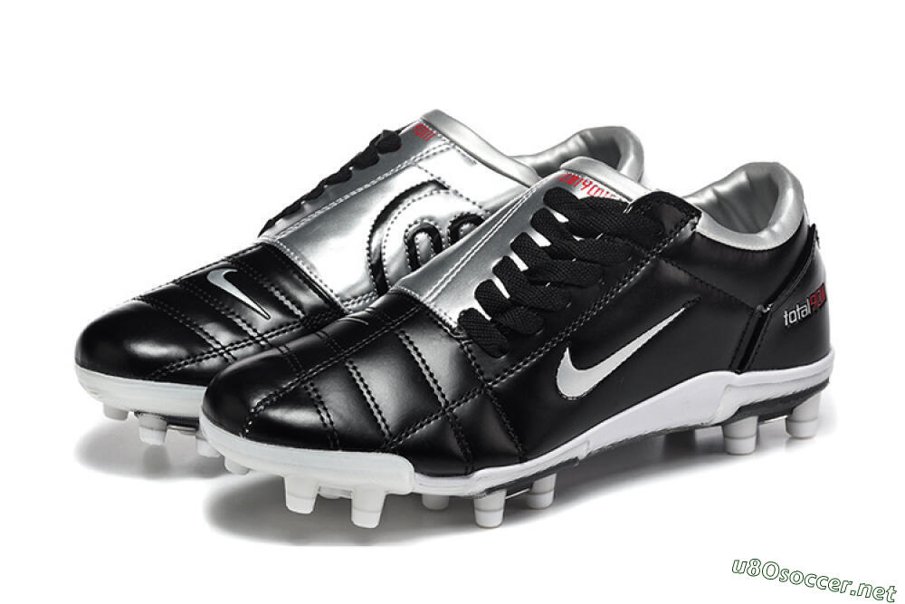 Men's Nike Total 90 III FG Football Boots - Black/Silver/White 4