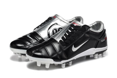 Men's Nike Total 90 III FG Football Boots - Black/Silver/White