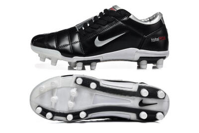 Men's Nike Total 90 III FG Football Boots - Black/Silver/White