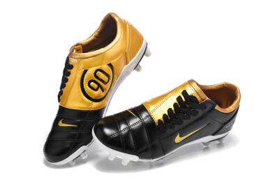 Men's Nike Total 90 III FG Football Boots - Black/Gold Metallic/White