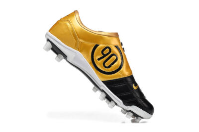Men's Nike Total 90 III FG Football Boots - Black/Gold Metallic/White