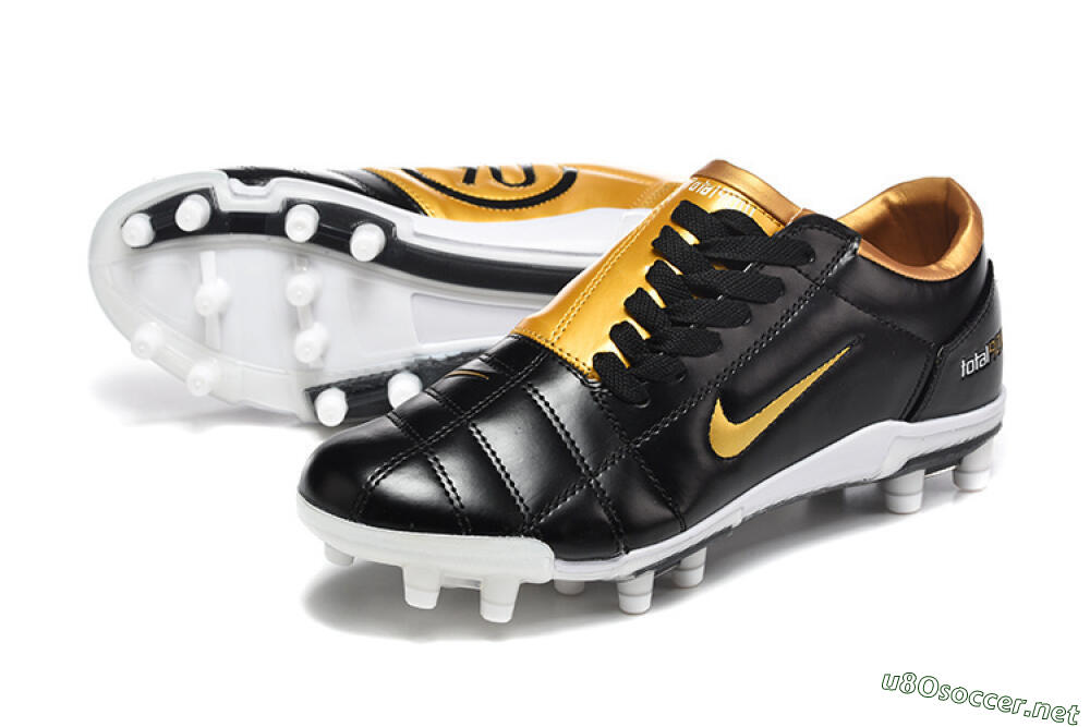 Men's Nike Total 90 III FG Football Boots - Black/Gold Metallic/White 0