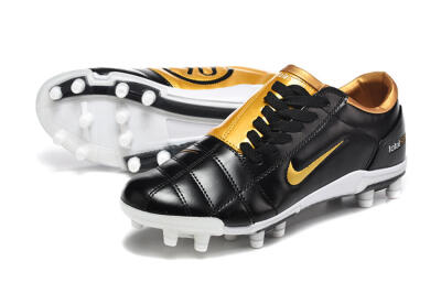 Men's Nike Total 90 III FG Football Boots - Black/Gold Metallic/White
