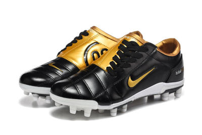 Men's Nike Total 90 III FG Football Boots - Black/Gold Metallic/White