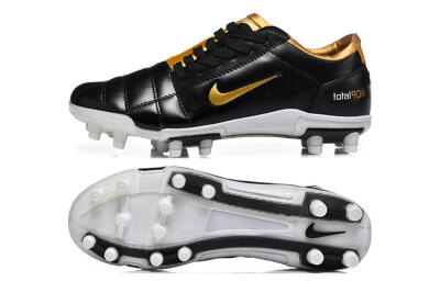 Men's Nike Total 90 III FG Football Boots - Black/Gold Metallic/White