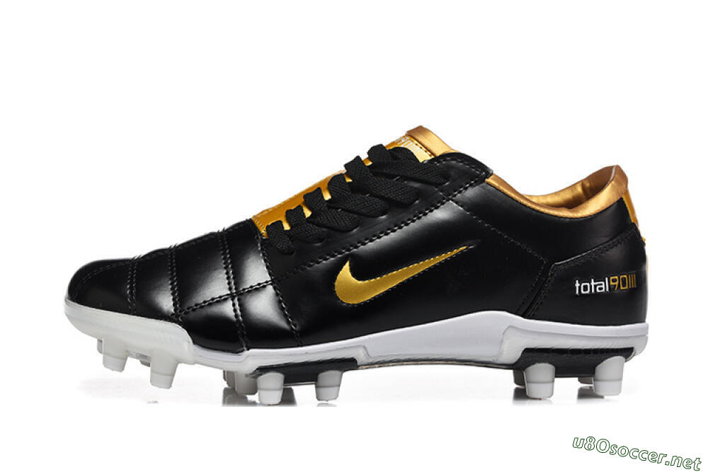 Men's Nike Total 90 III FG Football Boots - Black/Gold Metallic/White 2