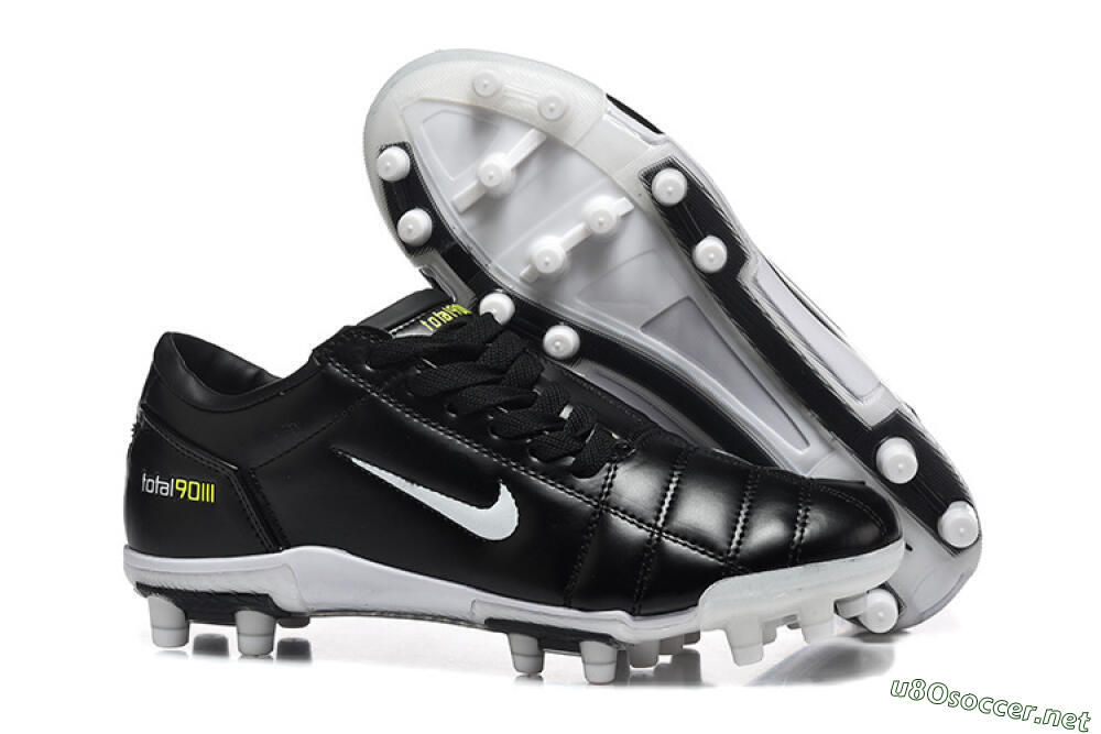 Men's Nike Total 90 III FG Football Boots - Black/Electric Yellow/White 2