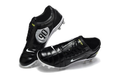 Men's Nike Total 90 III FG Football Boots - Black/Electric Yellow/White