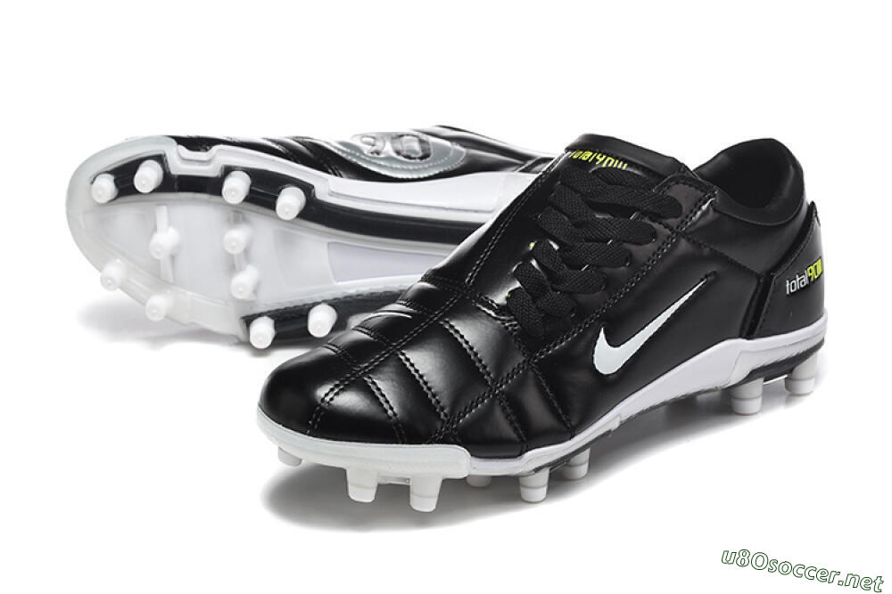 Men's Nike Total 90 III FG Football Boots - Black/Electric Yellow/White 3