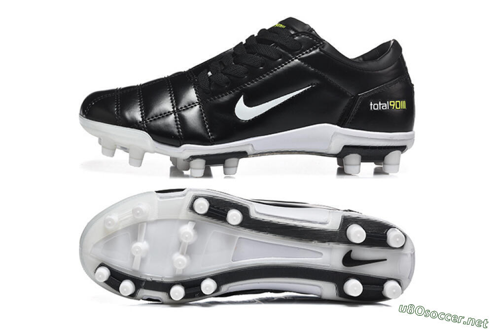 Men's Nike Total 90 III FG Football Boots - Black/Electric Yellow/White 1
