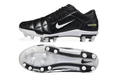 Men's Nike Total 90 III FG Football Boots - Black/Electric Yellow/White