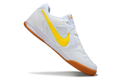 Men's Supreme x Nike SB Gato IC Football Shoes - White/Solar Yellow/Copper Brown