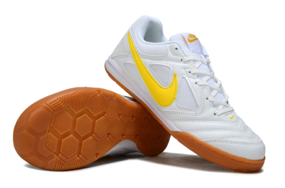 Men's Supreme x Nike SB Gato IC Football Shoes - White/Solar Yellow/Copper Brown