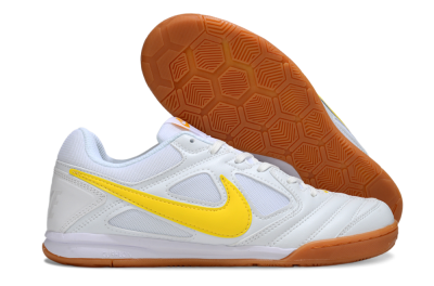 Men's Supreme x Nike SB Gato IC Football Shoes - White/Solar Yellow/Copper Brown