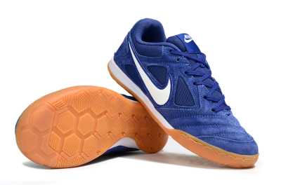 Men's Supreme x Nike SB Gato IC Football Shoes - Blue/Royal Blue/Orange Peel