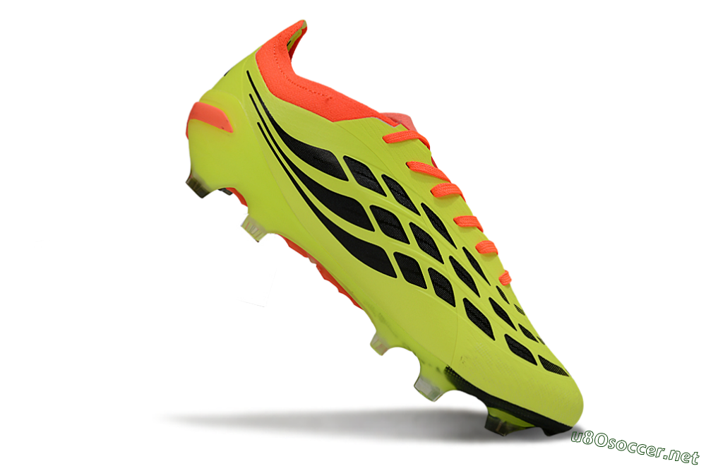 Men's Adidas Predator 26 Elite FG Football Boots - Yellow/Fluorescent Yellow/Neon Orange 4