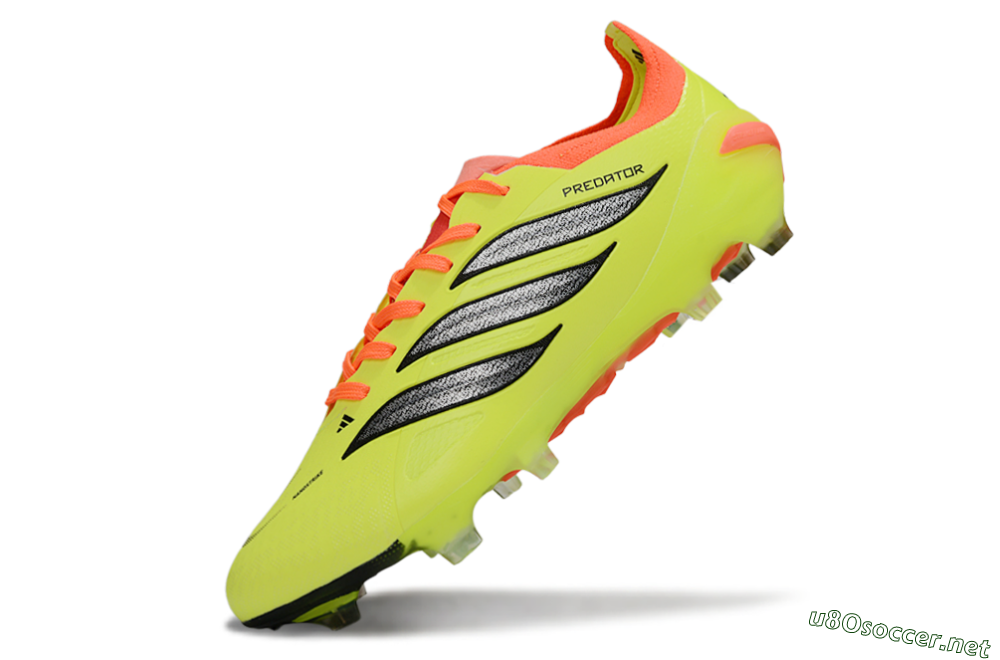 Men's Adidas Predator 26 Elite FG Football Boots - Yellow/Fluorescent Yellow/Neon Orange 5