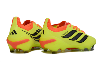 Men's Adidas Predator 26 Elite FG Football Boots - Yellow/Fluorescent Yellow/Neon Orange