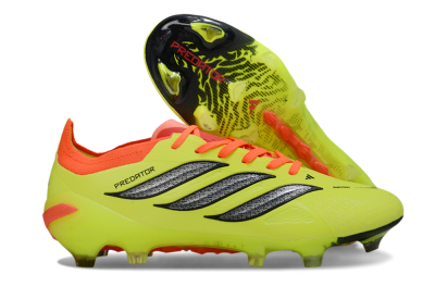 Men's Adidas Predator 26 Elite FG Football Boots - Yellow/Fluorescent Yellow/Neon Orange