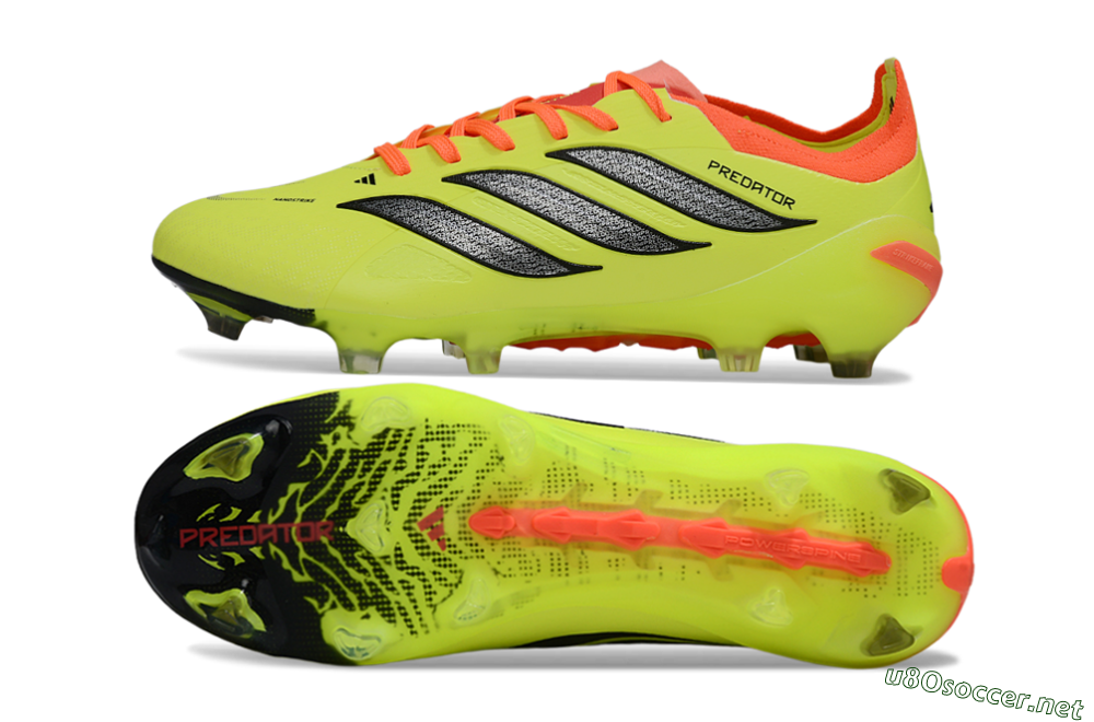 Men's Adidas Predator 26 Elite FG Football Boots - Yellow/Fluorescent Yellow/Neon Orange 1