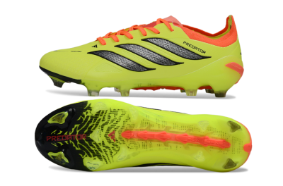 Men's Adidas Predator 26 Elite FG Football Boots - Yellow/Fluorescent Yellow/Neon Orange