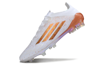 Men's Adidas F50 Pro FG Football Boots - White/Pearl White/Flame Orange