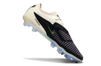 Men's Nike Phantom 6 Low Elite FG Football Boots - Black/Electric Green/Champagne