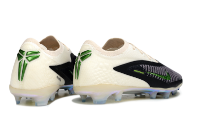 Men's Nike Phantom 6 Low Elite FG Football Boots - Black/Electric Green/Champagne