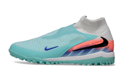 Unisex Nike Phantom 6 Elite High TF Football Shoes - Aqua/Bright Aqua/Coral Burst
