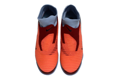 Unisex Nike Phantom 6 Elite High TF Football Shoes - Orange/Crimson Red/Blue Ice