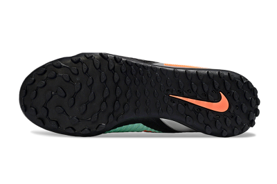 Unisex Nike Phantom 6 Elite High TF Football Shoes - Mint/Coral Orange/Silver Grey