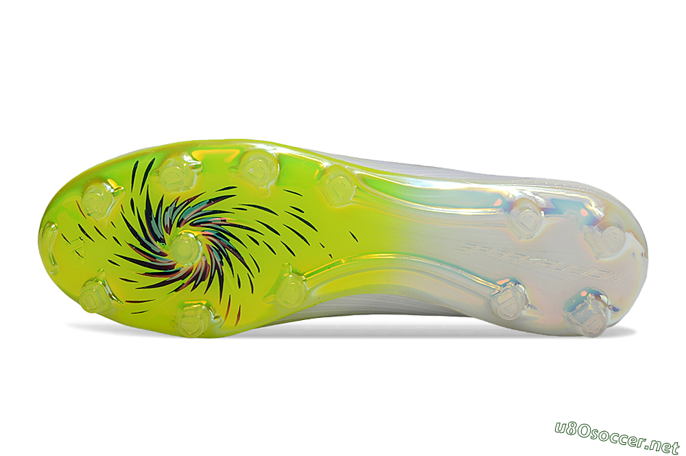 Unisex Adidas F50+ Elite Laceless FG Football Boots - White/Electric Yellow/Iridescent Silver 6