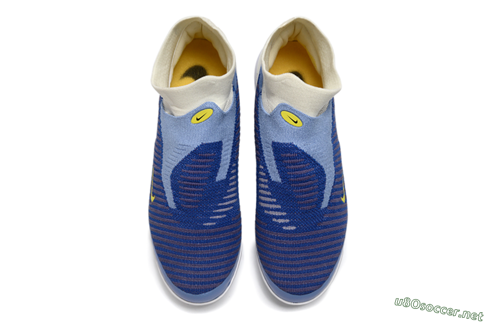 Unisex Nike Phantom 6 Elite High TF Football Shoes - Blue/Light Blue/Navy Blue 4