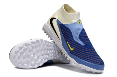 Unisex Nike Phantom 6 Elite High TF Football Shoes - Blue/Light Blue/Navy Blue