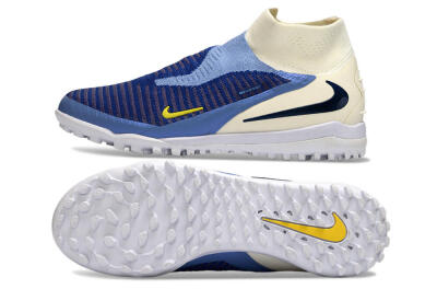 Unisex Nike Phantom 6 Elite High TF Football Shoes - Blue/Light Blue/Navy Blue
