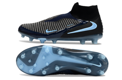 Unisex Nike Phantom 6 Elite High AG Football Boots - Navy/Midnight Blue/Icy Blue