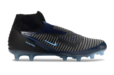 Unisex Nike Phantom 6 Elite High AG Football Boots - Navy/Midnight Blue/Icy Blue