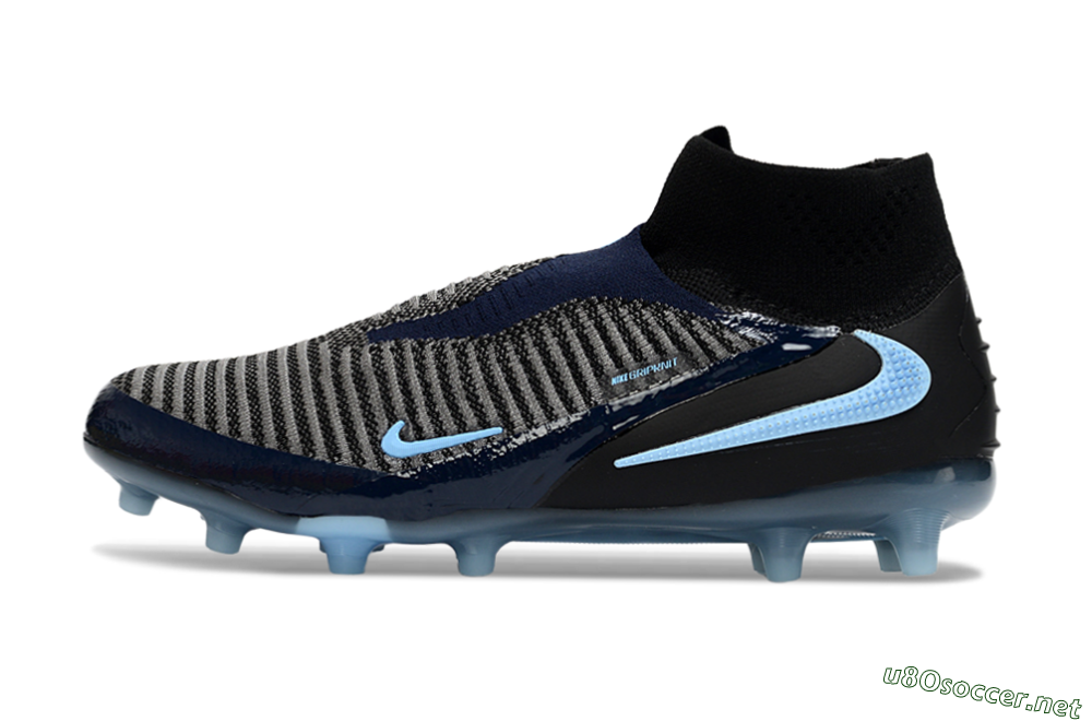 Unisex Nike Phantom 6 Elite High AG Football Boots - Navy/Midnight Blue/Icy Blue 0