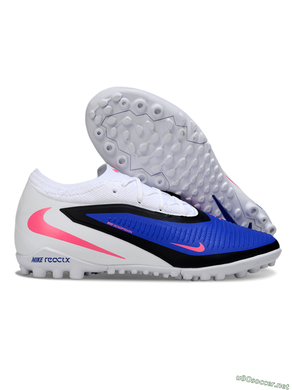 Unisex Nike Phantom 6 Low Elite TF Football Shoes - Blue/Electric Blue/Neon Pink 2